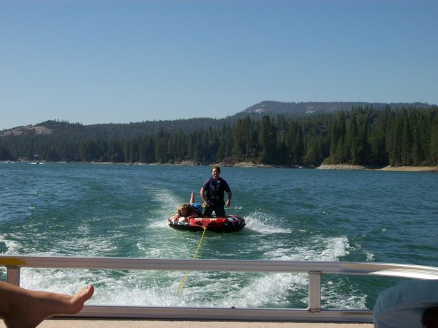 Jonny and Melissa on raft 
