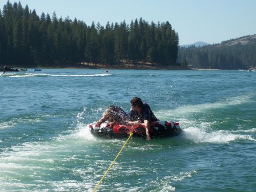 Jonny and Melissa on raft 