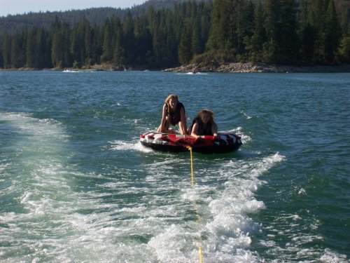 Shane and Kimmy on raft 