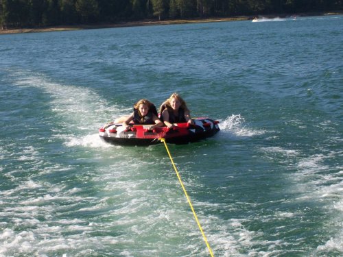 Shane and Kimmy on raft 