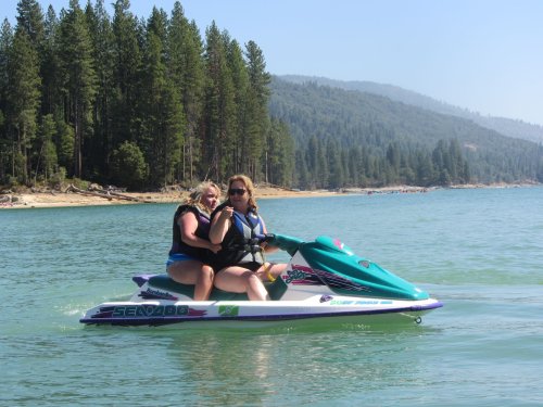 Missy and mom on Sea Doo 