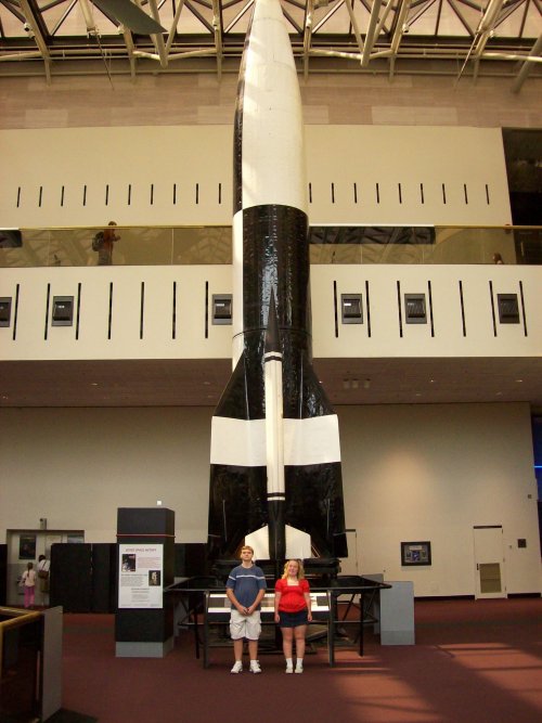 Kids & V2 Rocket 