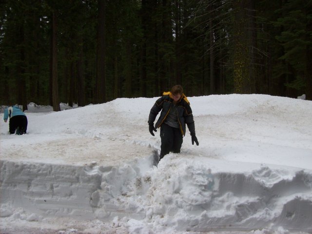 Jonny at Goat Meadow snow play area 