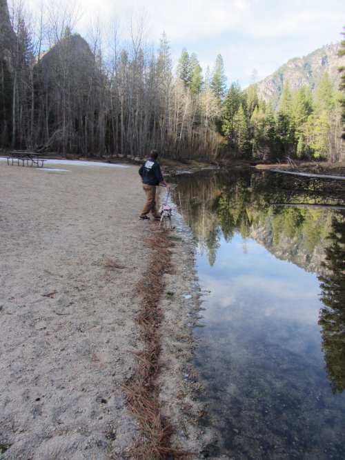Jonny and Dixie by the river 