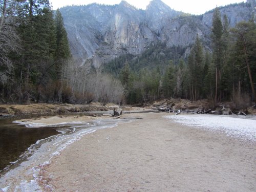 Ice on Merced river 