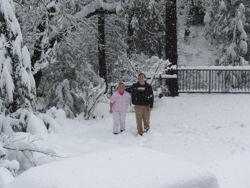 Kids in snowstorm 