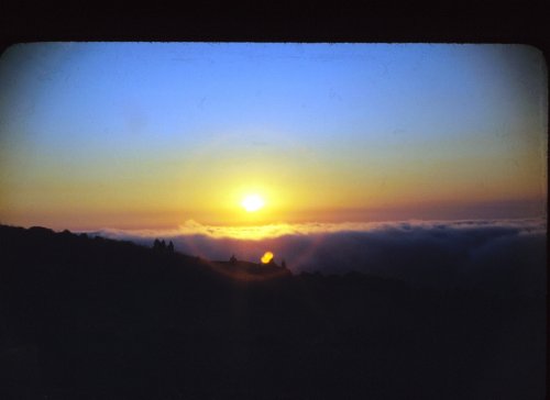 Sun over fog - Palos Verdes 