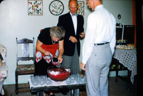 Punch bowl at open house 