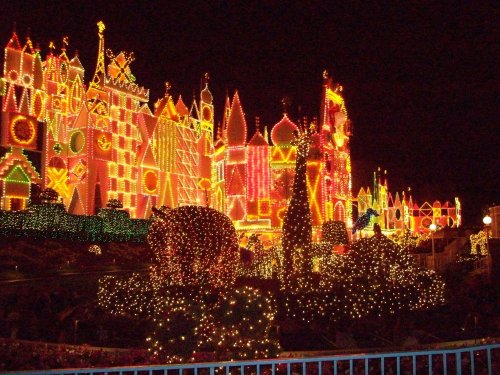 It's a Small World all dressed up for Christmas 